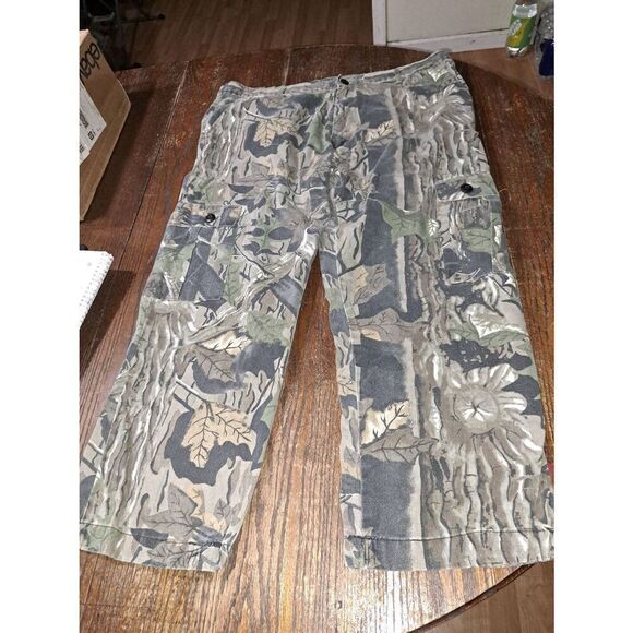 40x27 Tall Timbers Outdoors Camo Hunting Casual Pants with Pockets Belt Loops - Picture 1 of 6